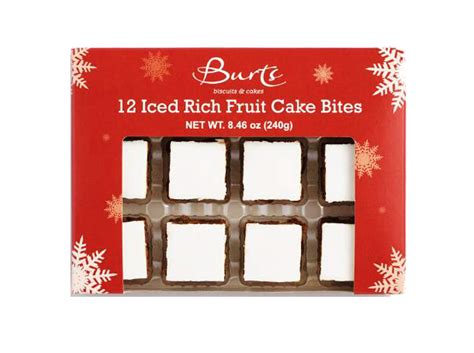 1 Pack Of 12 Iced Rich Fruit Cake Bites Grocery And Gourmet