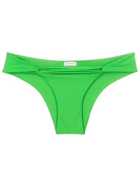 Lenny Niemeyer Loop Twist Detail Bikini Bottoms Green Editorialist