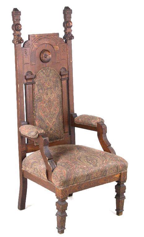 Eastlake Victorian Masonic Lodge Chair C 1800s