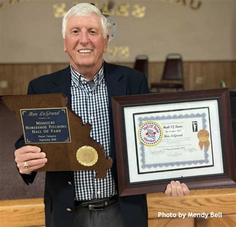 Ronnie Legrand Inducted Into Missouri State Horseshoe Hall Of Fame