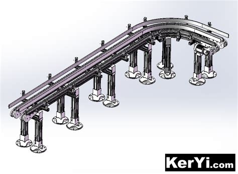 柔性输送机3d数模图纸 Solidworks设计 Keryi