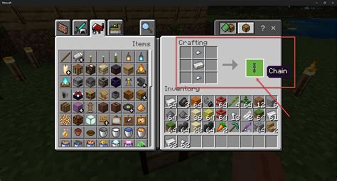 How To Make Chains In Minecraft