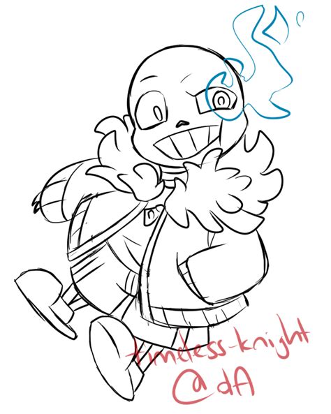 Undertale Sans Sketch By Timeless Knight On Deviantart