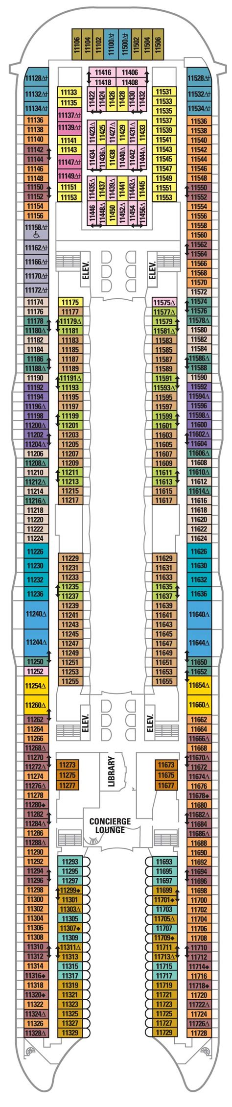 Deck 11 - Allure of the Seas Deck Plans | Royal Caribbean Blog