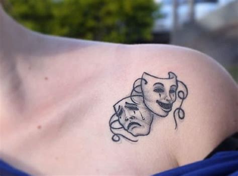 Tatouages De Masques Heureux Et Tristes Origines Et Diff Rents Styles