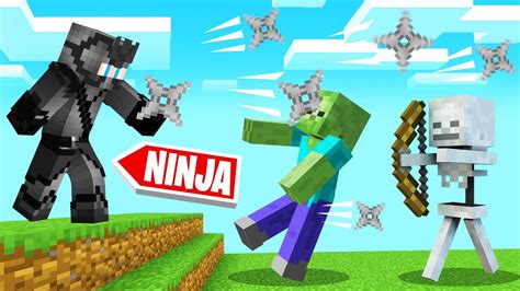 Playing Minecraft As A Ninja Stealth Youtube