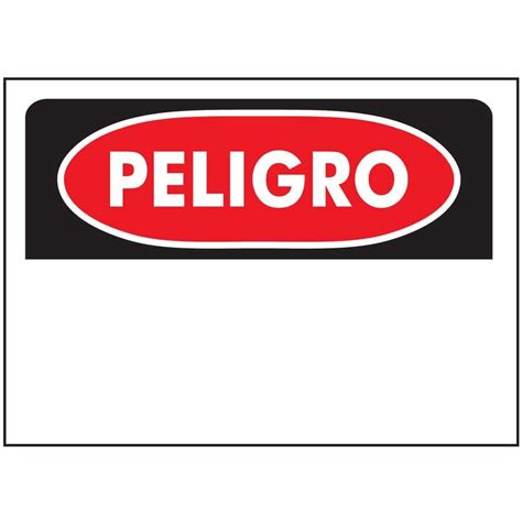 Everbilt 10 In X 14 In Plastic Peligro Sign 21201 The Home Depot