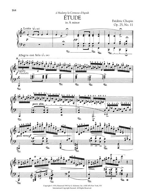 Etude in A minor, Op. 25, No. 11 | Sheet Music Direct