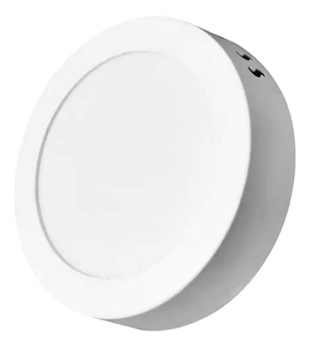 Lampara Sobreponer Redonda Delgada 9w 90watts Luz Blanca Meses Sin