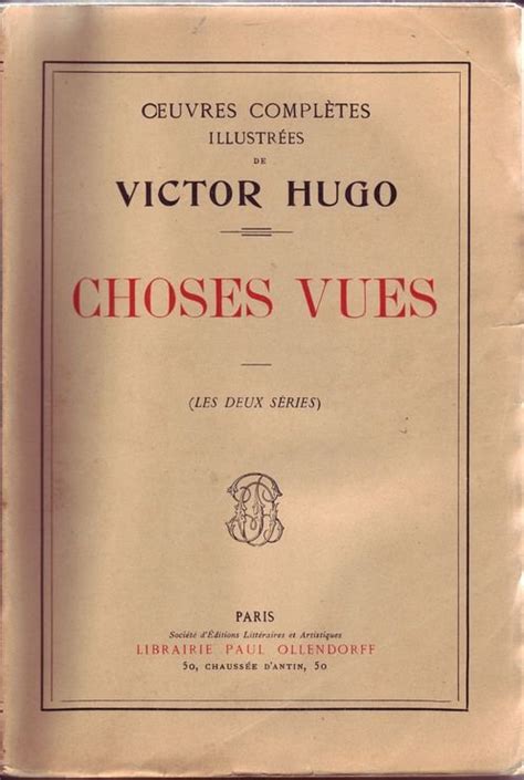 Oeuvres Completes De Victor Hugo Dit Par Ollendorff Broch S Telles