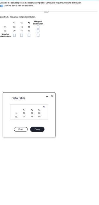 Solved Consider The Data Set Given In The Accompanying Chegg