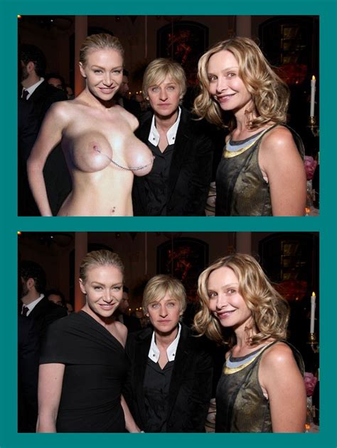 Post 1830402 Bigman Calista Flockhart Ellen DeGeneres Fakes Portia De