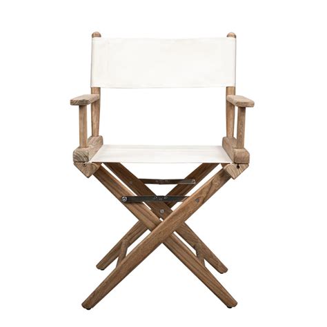 Directors Chair with White Sunbrella® Fabric Covers – Whitecap Marine Hardware