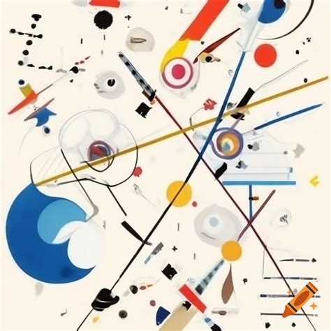 Kandinsky-inspired art featuring Chilean Patagonia and glaciers on Craiyon