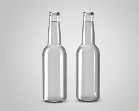 Free Clear Beverage Glass Bottle Mockup On Behance