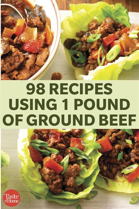 98 Recipes Using 1 Pound Of Ground Beef Ground Beef Recipes Healthy