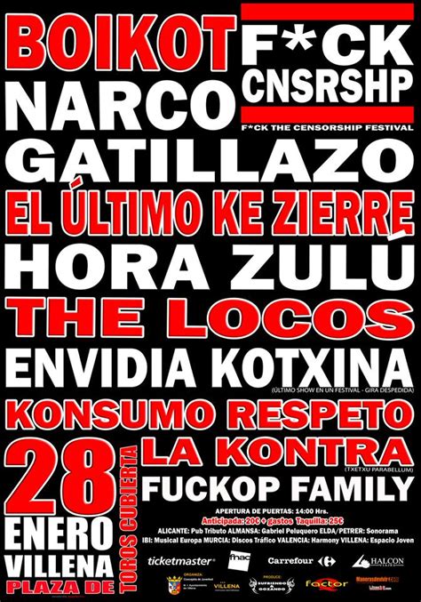 Festivales Que No Te Puedes Perder F Ck Censorship Fest M Sica Zero