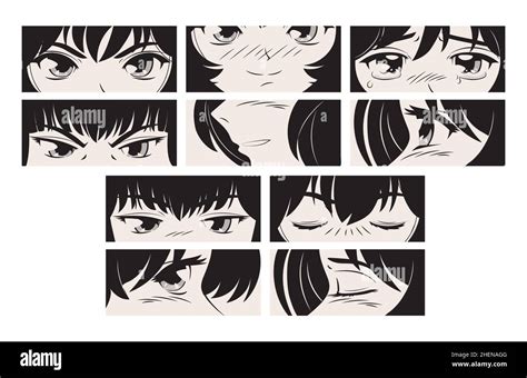 set manga characters Stock Vector Image & Art - Alamy