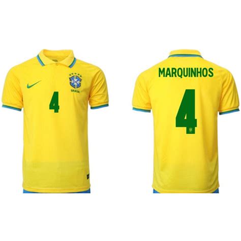 Brazil Marquinhos Home Jersey | SidelineSwap