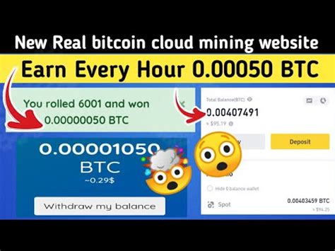 New Bitcoin Mining Site 2023 Free Cloud Mining Website Earn Every