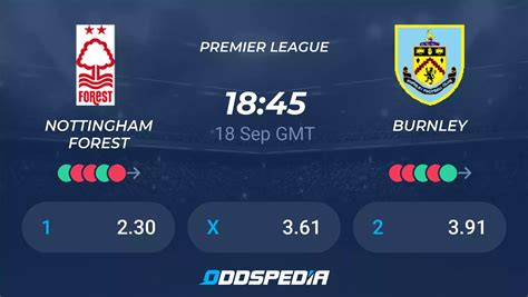 Nottingham Forest Vs Burnley Predictions Odds Live Score Stats