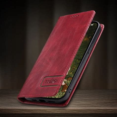 Funda de cuero con tapa magnética para RedMi Note 12 Pro 12S 11S 10S