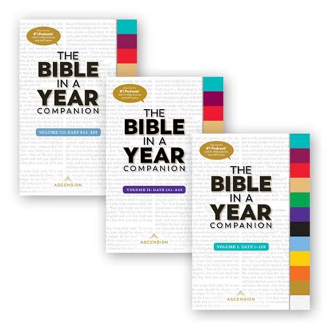 Catholic Bibles Bible In A Year Companion Three Volumes Leaflet Missal