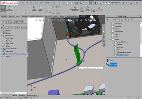 Solidworks Whats New Routing Enhancements Inline Components