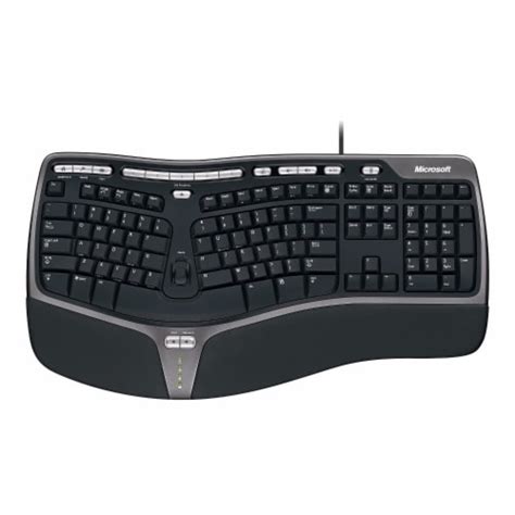 Microsoft Natural Ergonomic 4000 Wired Keyboard - Black, 1 ct - Kroger