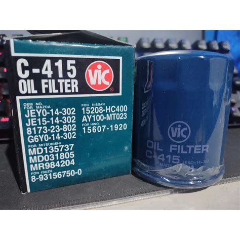 Hot Original Vic Oil Filter C Mitsubishi Mirageg Lancer