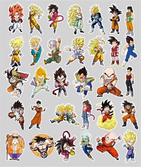 Autocollant Dragon Ball Sticker Mural Super Saiyan Goku Stickers Muraux