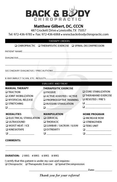 Referral Pad Samples By Specialty Medical Forms