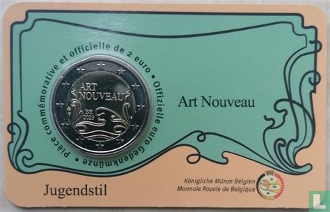 Belgium Euro Coincard Fra Art Nouveau Km