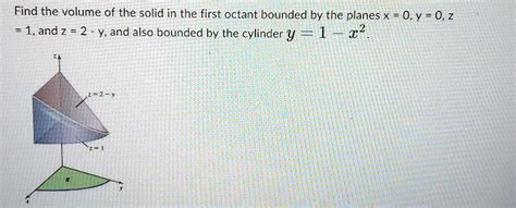 Find The Volume Of The Solid In The First Octant Bounded By The Planes