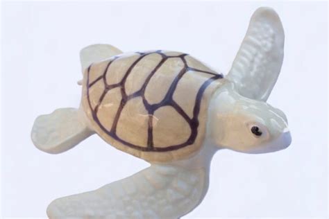 Ceramic Sea Turtle Figurine By Miaceramica On Etsy