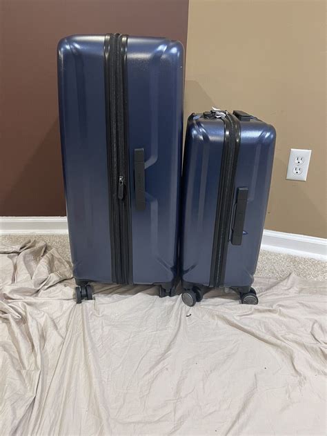 Samsonite Amplitude Hardside 2 Piece Luggage Set Blue 43202956263 EBay