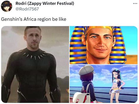 Genshins Africa Region Be Like Ryan Gosling As Black Panther Know