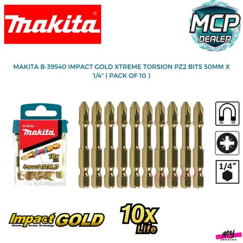 Makita B Pz X Mm Hex Shank Impact Gold Torsion Phillips