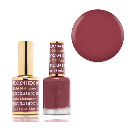 Dnd 041 Light Mahogany Dc Collection Gel And Lacquer Duo 18ml 880601261778 Ebay