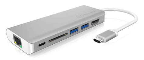 Icy Box Usb C Adapter F R Notebooks Und Tablets Mit Hdmi X Usb