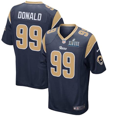 Aaron Donald Los Angeles Rams Super Bowl LIII Game Jersey 2019 ...