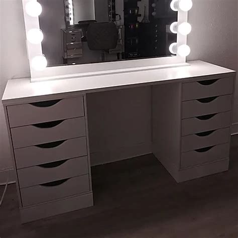 ELVIRA White 54" Wide Vanity Desk - CB Furniture