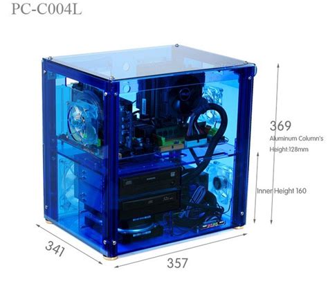 Qdiy Pc C004l Can Install 320mm Graphics Card Transparent Chassis