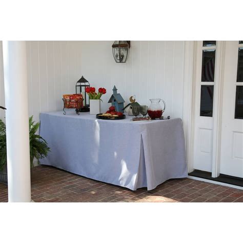 Tablevogue 6-Foot Fitted Folding Table Cover - Black Chambray - Walmart.com - Walmart.com