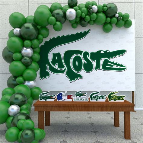 Kit Aniversário Ouro Painel Display Fita Lacoste Elo7