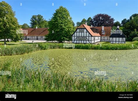 Traditional rural farm on the countryside in Denmark Stock Photo - Alamy