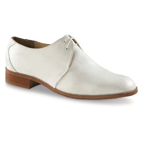 German Military Surplus White Leather Dress Shoes, New - 671113 ...