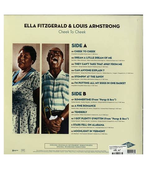 Buy LPEF-CTC MH Ella Fitzgerald & Louis Armstrong: Cheek To Cheek - LP - Online Best Price ...