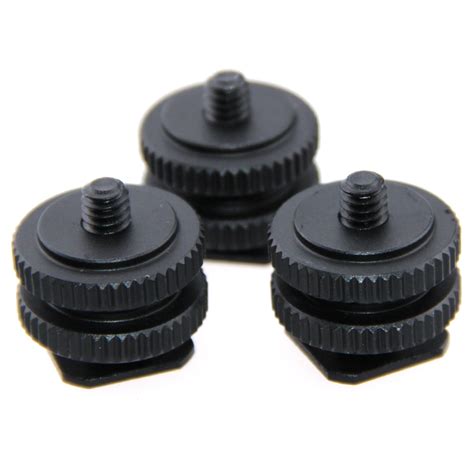 CAMVATE 1 4 Hot Cold Shoe Mount 3 Pcs Shoe Mount Adapters