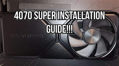 Rtx 4070 Super Installation Guide Everything You Need To Know About The 12vhpwr Cable Youtube